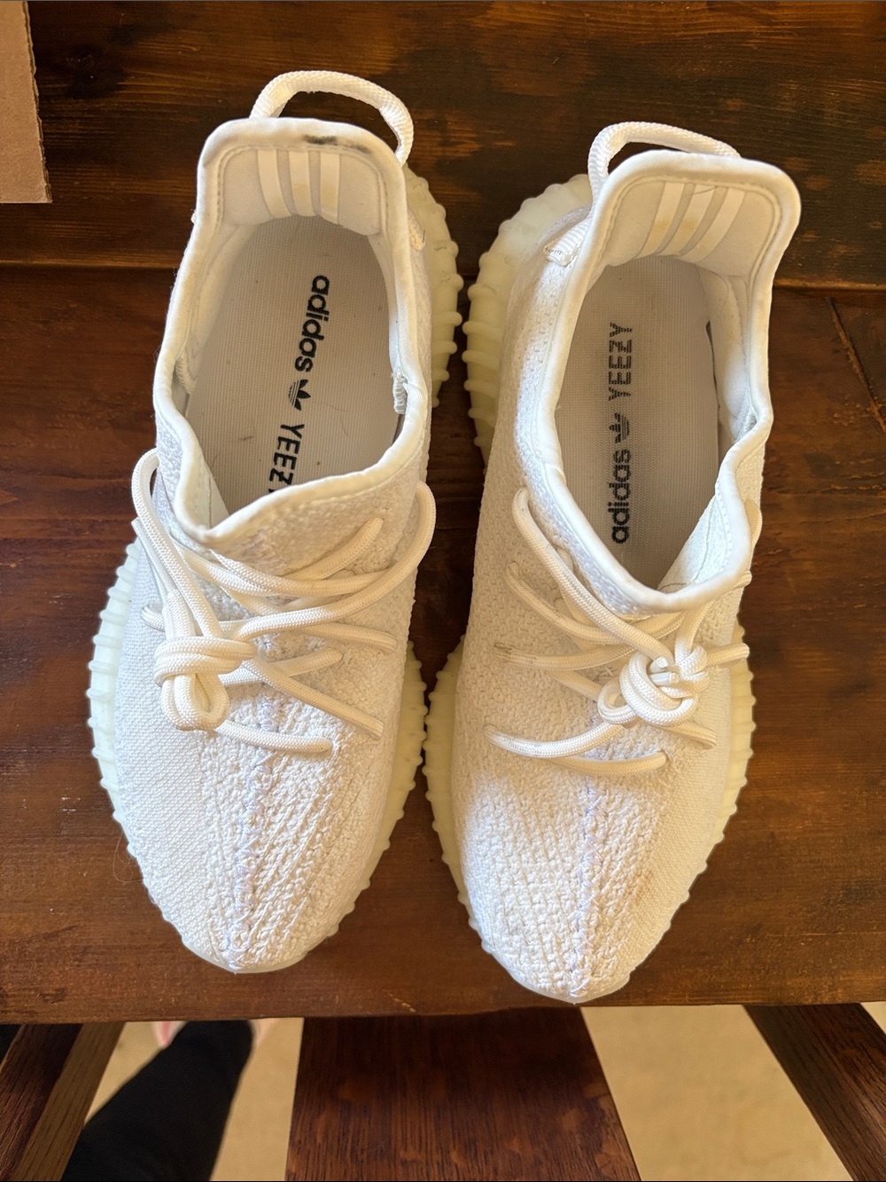 Boost 350 V2 Women’s White Knit Sneakers
